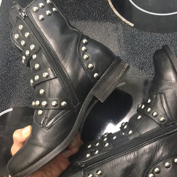 Steve Madden Mexican Leather Studded Boots - Picture 15 of 16